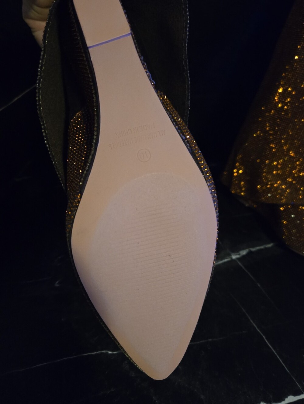Embellished Bronze Rhinestone Boot - Picture 7 of 7